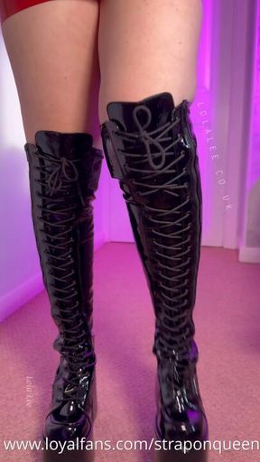 JOI & Cum Countdown (ASMR/ Latex/ Demonia Boots/ 17inch)