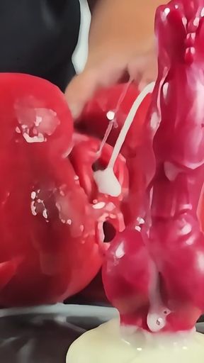 Cooking with red jello