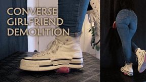Girlfriend Converse Demolition (Slave Double Version) - TamyStarly - Cock Balls Crush Trample, Shoejob, Bootjob, CBT, Ballbusting, Trampling, Stomping