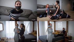 Bound Roommate Gets Her Stuff Sold - Spanish (sub:English) , MP4, FULLHD 1080