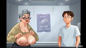 Summertime Saga Sex Scene - Step-grandma Nude Photoshoot At Hotel - Gamer Girl And Car Toon