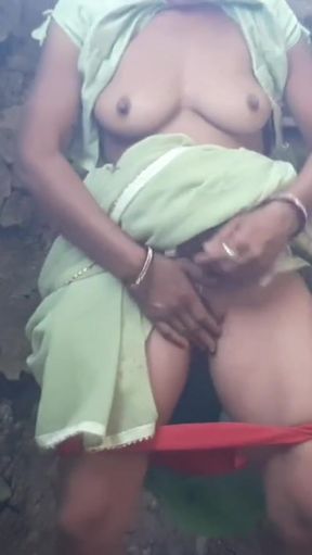 Emotional moment from &quot;Desi sister-in-law doing mangal in the jungle for the first time sucked land in mouth with&quot;