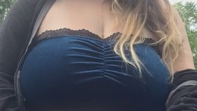 Sly Haven's Vaping Adventure Appreciating Her Belly and Tits