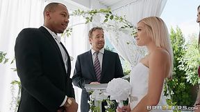 Runaway BBC groom fucks slutty bridesmaid Ariana Marie