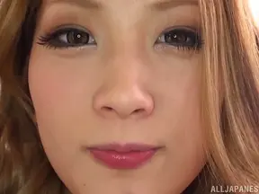 Cum thirsty sweetie Aika Waitress sucks and swallows