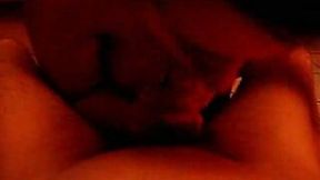 Black haired ex wife gives me blowjob on her knees