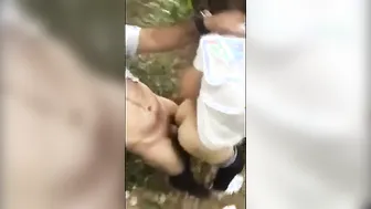 Outdoor Crossdresser Bareback Anal with Amateur Bear