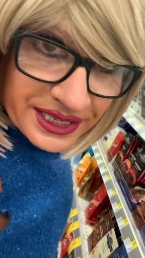 Walgreens, downtown, crazy slutty sissy