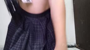 Me deje llevar por el placer que sentía a verte perder y ser mi gatito. Meti mi plug corazón dorado en mi ano y me corrí en squirting de placer 🥵💦