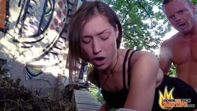 PublicSexDate - Natural Teen Mina Creampied by Stranger in the Park - Porn Video