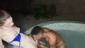 petite brunette trans hottie ava holt fucked deep in jacuzzi