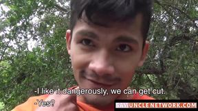 SayUncleNetwork.com - Latino's doggystyle POV debut with cash and raw dick