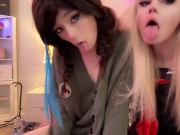 Petite Trans Egirl SoapyFate Gets Triple Stacked By PuppygirlXO