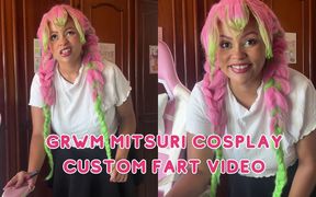 Grwm Mitsuri Cosplay Prep Gassy Girl Farts While Doing Makeup and Outfit