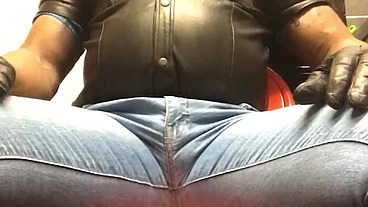 Black Muscle Smoking & Nippleplay Compilation Geared in Leather Latex Denim Attire