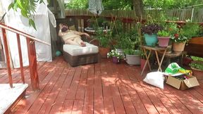 Water hose fun times nude outside BBW Nurse VickiB looper