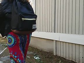 Slow motion ass walking