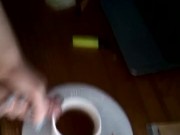 22yo  jerks off and drinks his own cum
