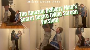 Amazon Delivery Dude Delivers My Package and Decides to Also Deliver a Handjob, Blowjob and Footjob! (Wide Angle Version)