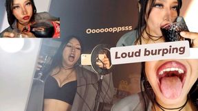 10 minutes of loud burping