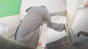 VR360 GIANTESS ERER's buttocks flattened the dwarf towards FARTING 1