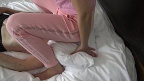 The dancing grandpa clown!   The sadistic home nurse'_s amusement object!