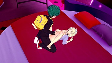 Deku gets full service from Bakugo's Milf - My Hero Academia