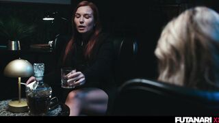 Huge Boobs MILF Gender Swap - Tg Shemale Shalina Devine Fucks Her Redhead Lady Boss