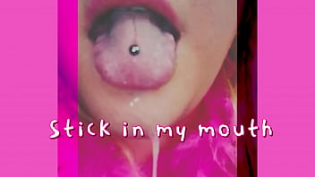 Wet your cock head and stick in my mouth no sound