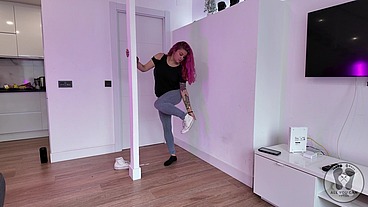 4K STRIPTEASE CASUAL OUTFIT BOUNCING TITS TEASING YOU