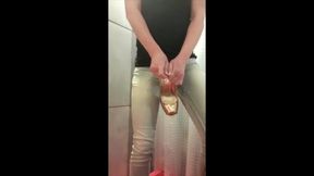 Sucks and Licking My Gold Highheels and Next Wetting My Jeans