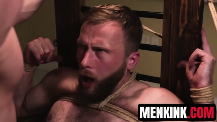 Johnny Ford teaches Peter Pean respect with face fucking and deep anal