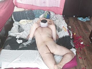 Lick wet shaggy twat until orgasm