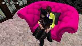 3d succubus seduces and uses small dick human male