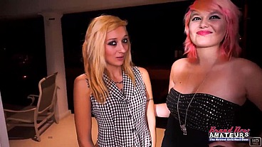 Petite Jackie And Busty Trinity Get Their Pussies Fingered And Fucked!