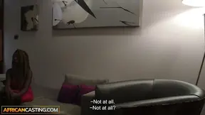 Perky Biddy Gets Throbbing Cock in Hot Ebony Casting Clip Showdown