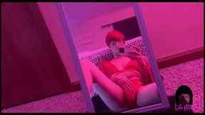 Red Lingerie Cock Play Lola Minaj Trans Masturbation WMVHD