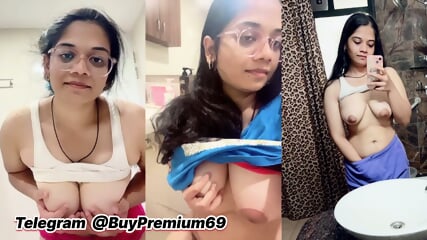 Beautiful Desi GF Latest Most Exclusive Viral Stuff Total 5 VIDEO'S Teasing Showing Pressing Boobs with Cute Expressions TELEGRAM @BuyPremium69