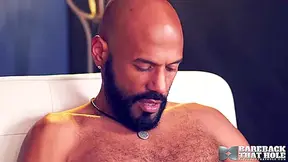 Black Hunk Masturbates With Saul Leinad