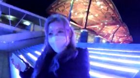 Flashy Blonde Beauty Celebrates a Sensual New Year's Eve Night