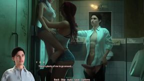 Threesome Sex in Bathroom