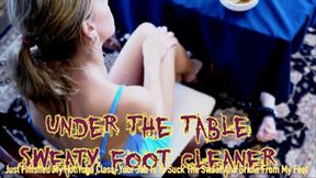 UnderThe Table Sweaty Foot Cleaner (HD 4K MP4)