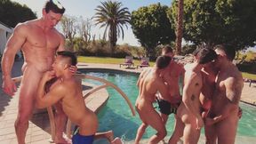 Fashion Photographer Seduction - Cade Maddox & Jkab Ethan Dale BAREBACK Sun-Drenched Patio Breeding and Double Torso Load