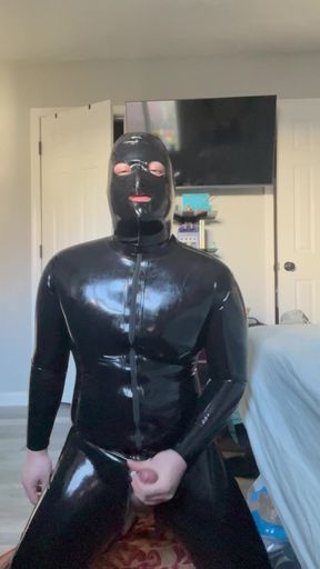 Rubber Gimp Cumming