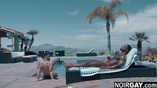 Considerable pecker gays interracial fuck at luxury hotel