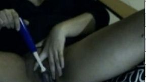 Super huge boobed amateur webcam nympho played with sex toy