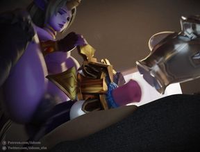 Soraka x Orianna - See Through Futa Missionary
