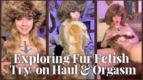 Exploring Fur Fetish - Tryon Haul & Orgasm - Dessa Cado - Fur Coat - Furs - Solo Female - Fetish