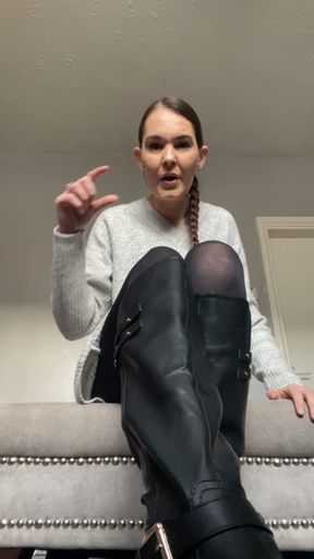 Leather Boots and Nylons