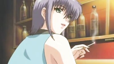 English dubbing of a hentai with a massive dick and a tight pussy